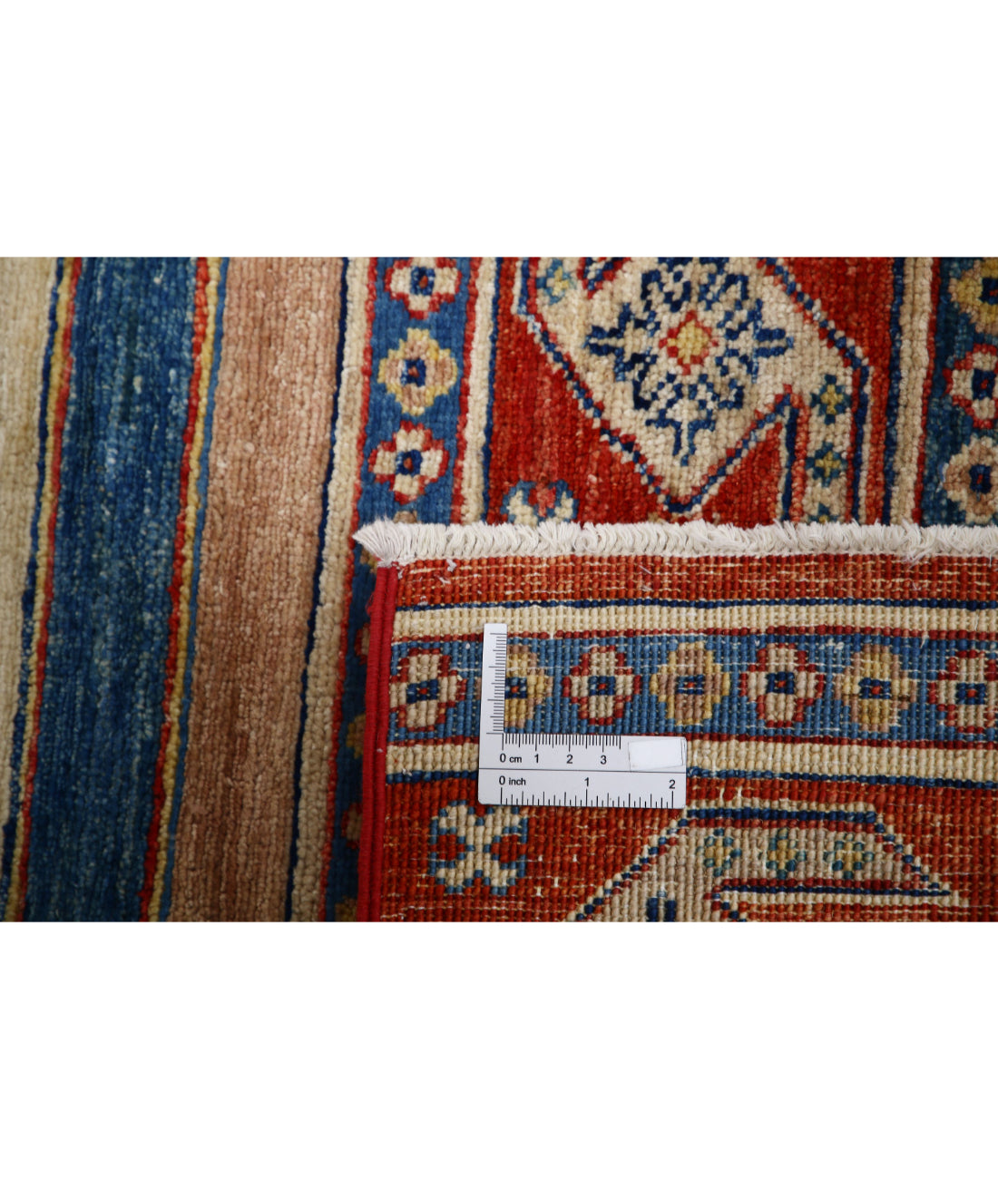 Hand Knotted Khurjeen Wool Rug - 5'6'' x 7'7''