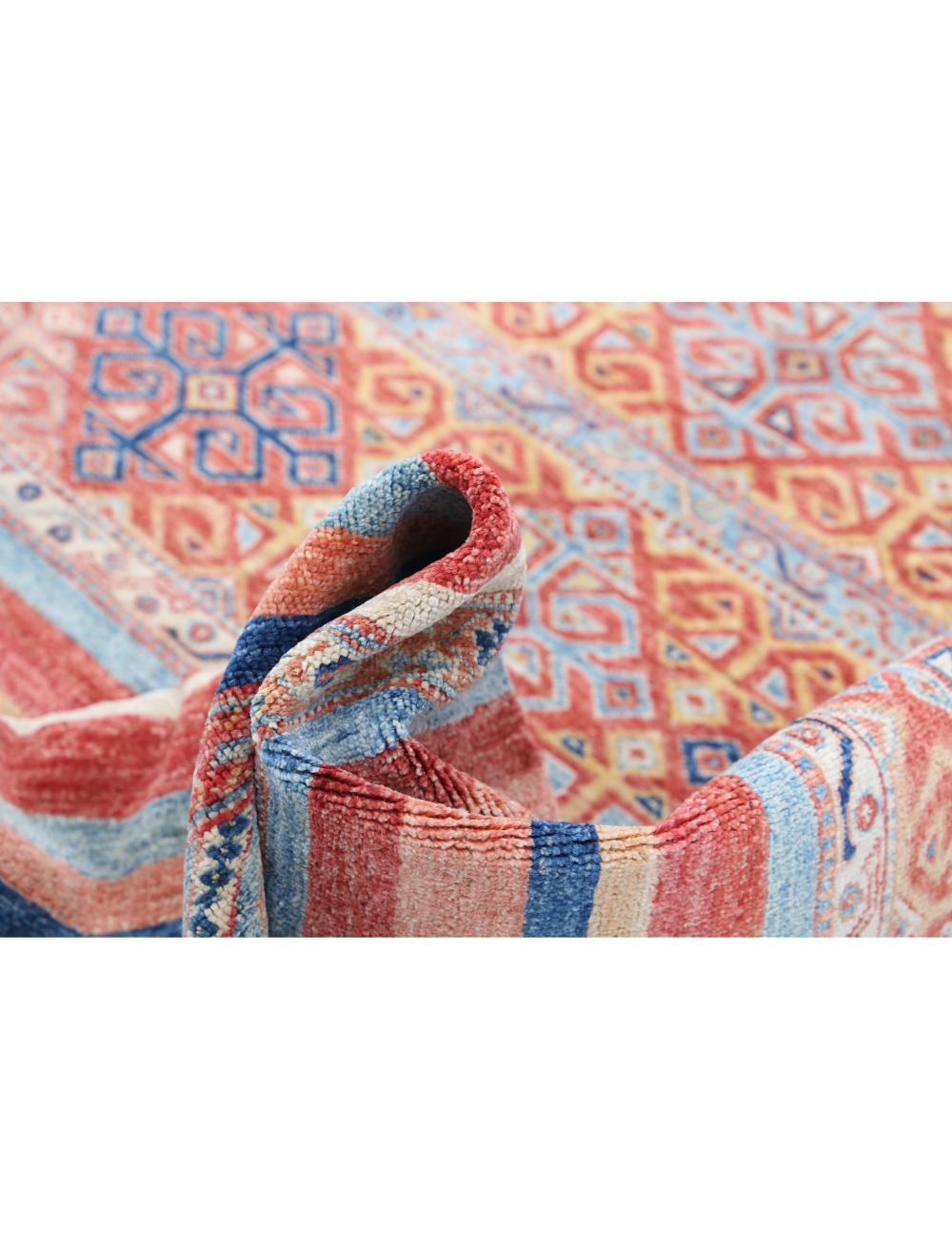 Hand Knotted Khurjeen Wool Rug - 5'7'' x 8'1'' Arteverk Arteverk Rugs