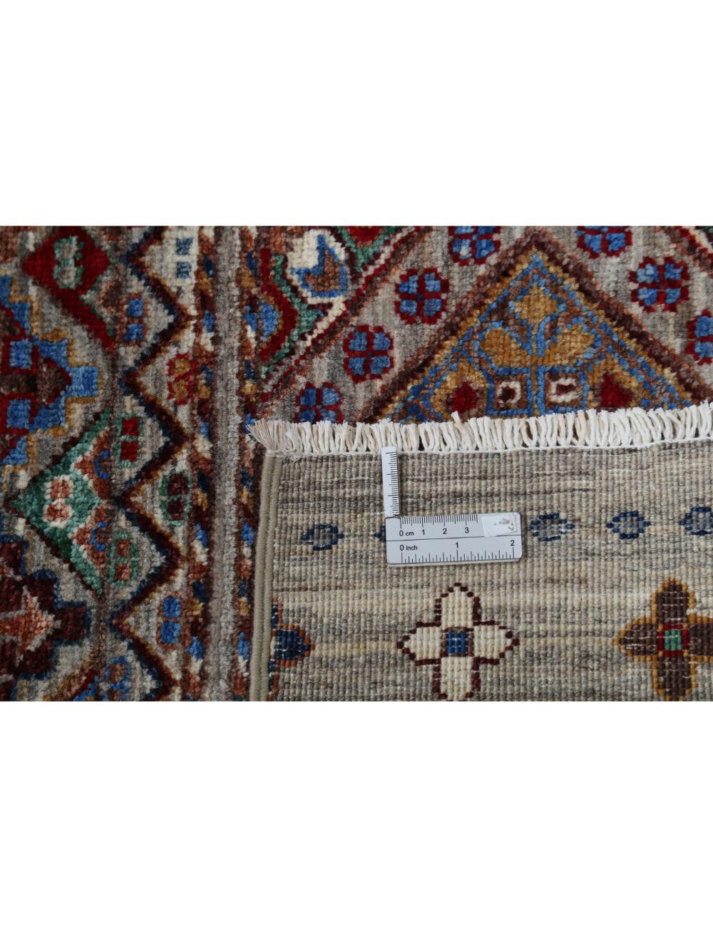 Hand Knotted Khurjeen Sultani Wool Rug - 8'10'' x 11'9'' Arteverk Arteverk Rugs