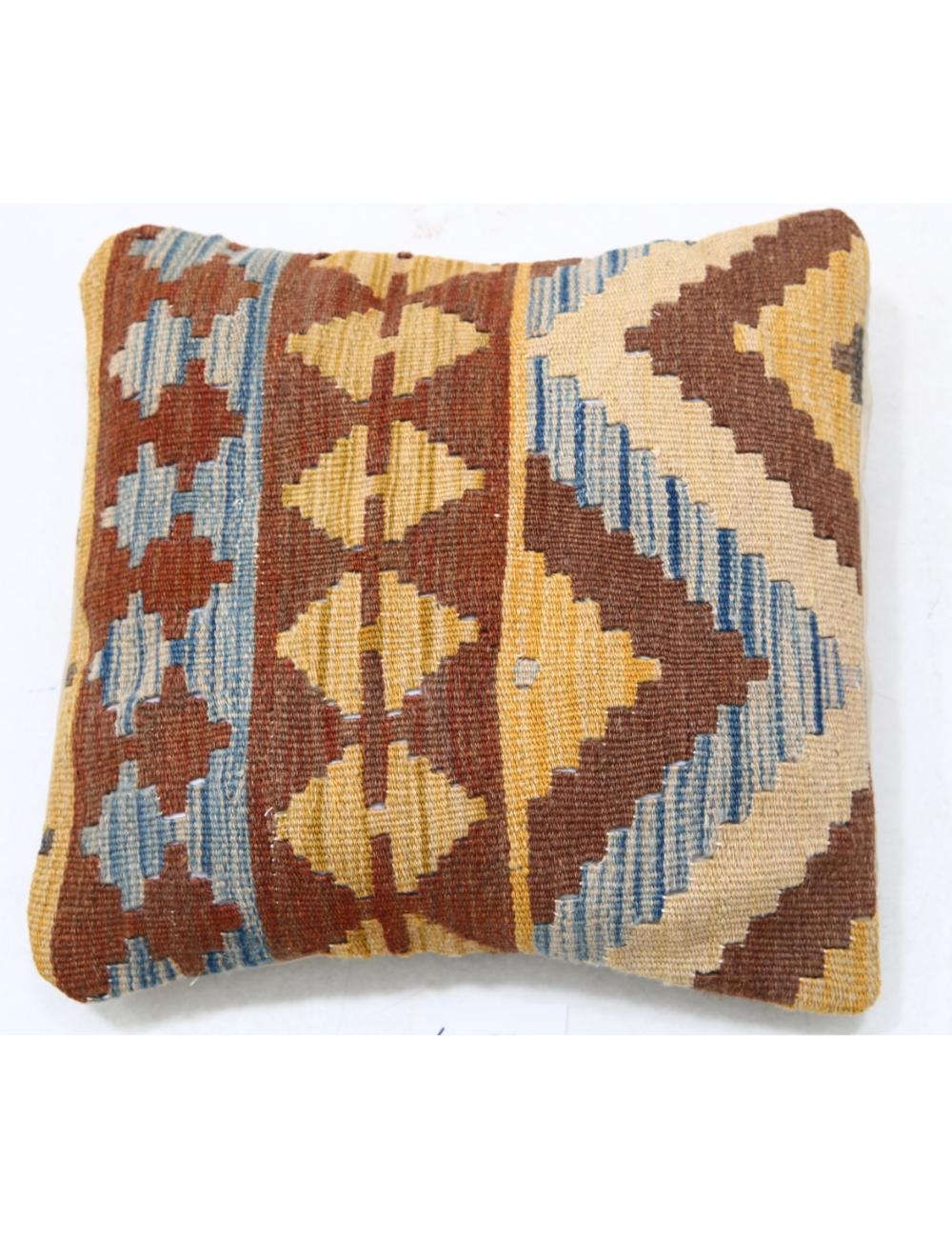 Hand Woven Tribal  Wool Pillow - 1'5'' x 1'5''