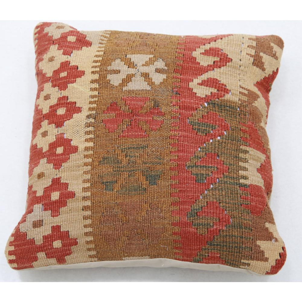 Hand Woven Tribal  Wool Pillow - 1'5'' x 1'5''