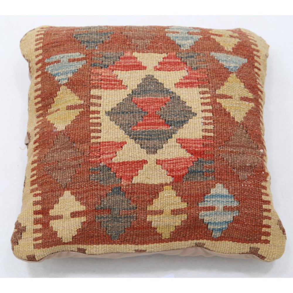 Hand Woven Tribal  Wool Pillow - 1'5'' x 1'5''