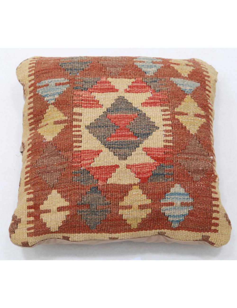Hand Woven Tribal  Wool Pillow - 1&#39;5&#39;&#39; x 1&#39;5&#39;&#39;