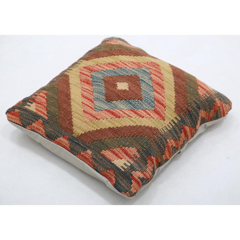 Hand Woven Tribal  Wool Pillow - 1'5'' x 1'5''