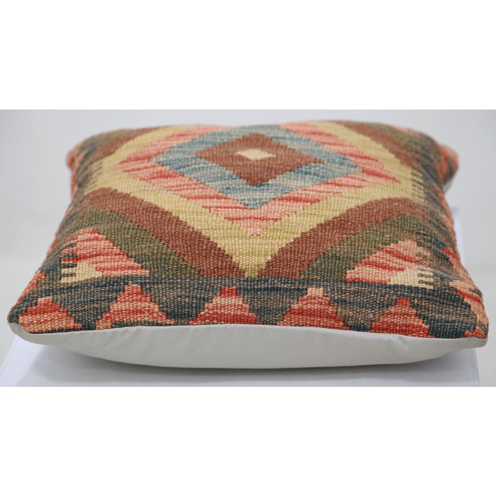 Hand Woven Tribal  Wool Pillow - 1'5'' x 1'5''