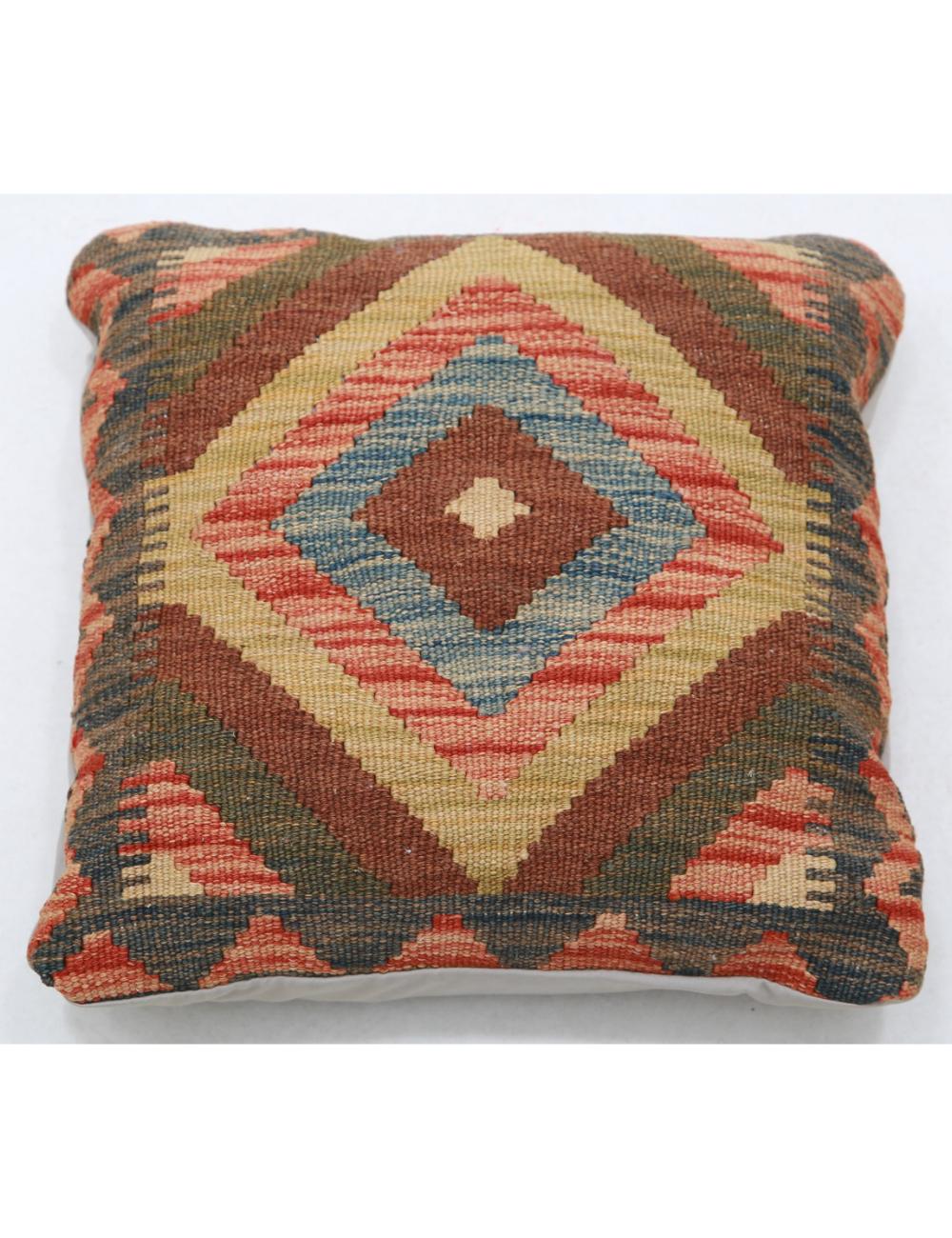 Hand Woven Tribal  Wool Pillow - 1'5'' x 1'5''