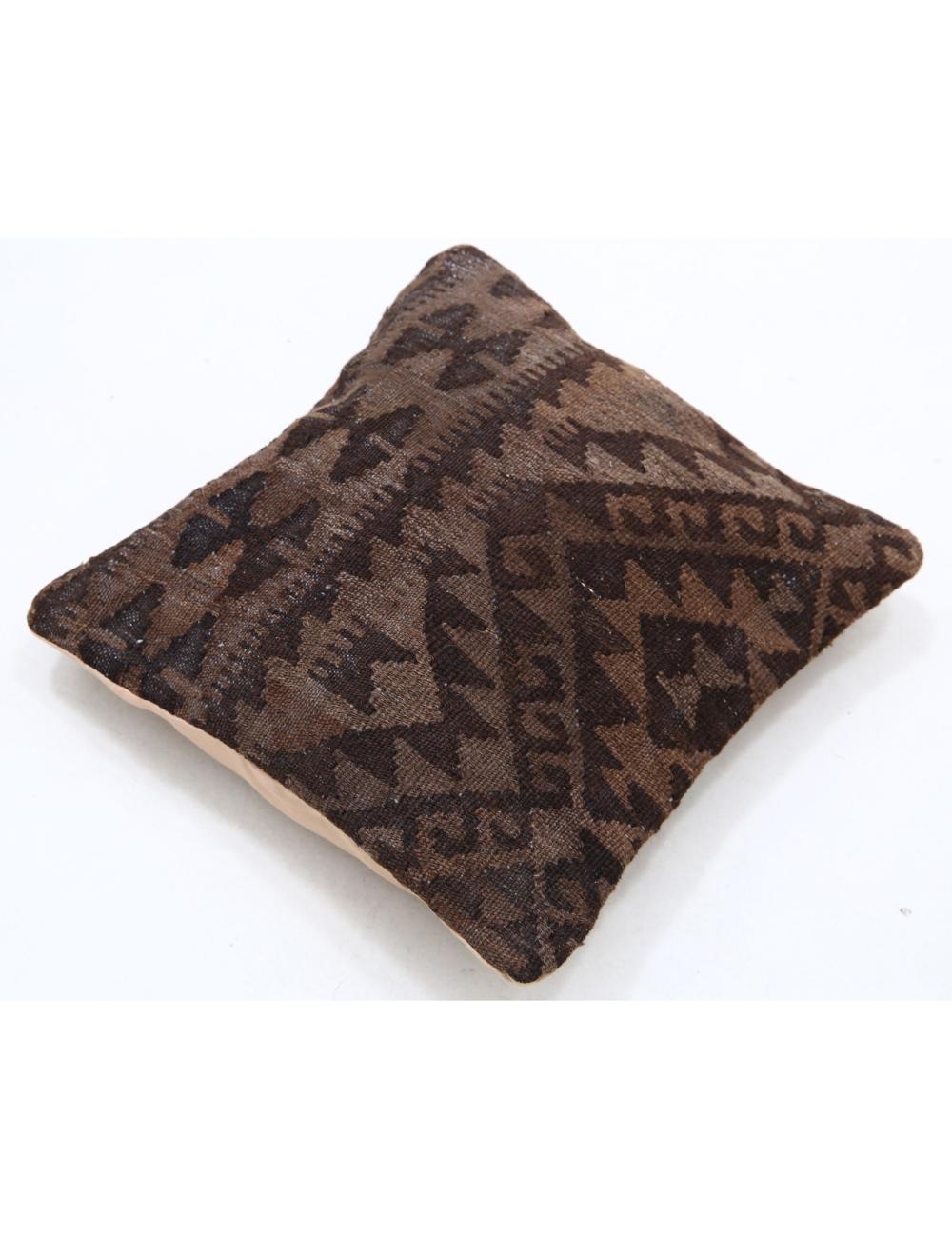 Hand Woven Tribal Multi Color Geometric Wool Pillow - 1'5'' x 1'5'' Arteverk Arteverk Rugs