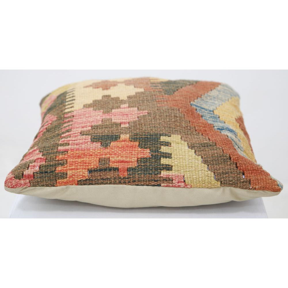 Hand Woven Tribal  Wool Pillow - 1'5'' x 1'5''