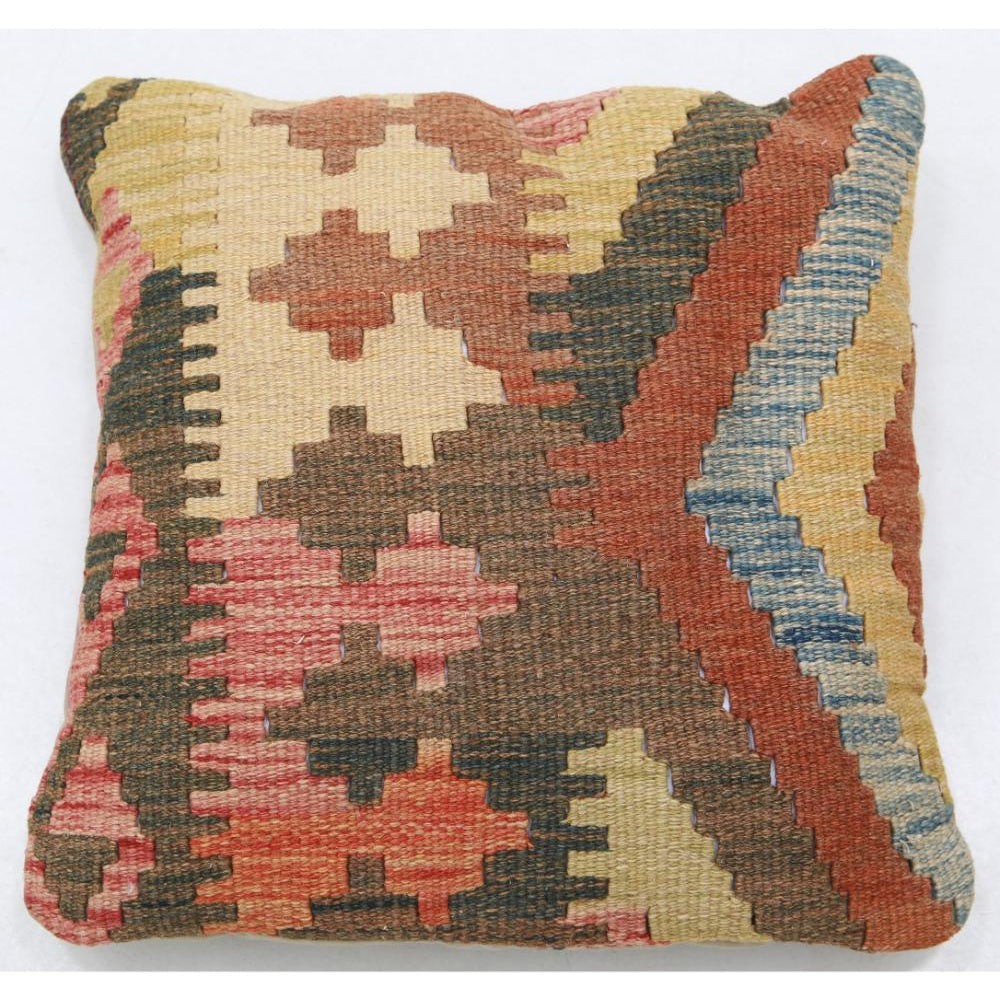 Hand Woven Tribal  Wool Pillow - 1'5'' x 1'5''