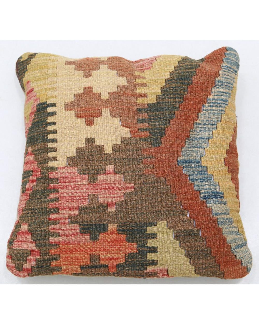Hand Woven Tribal  Wool Pillow - 1'5'' x 1'5''