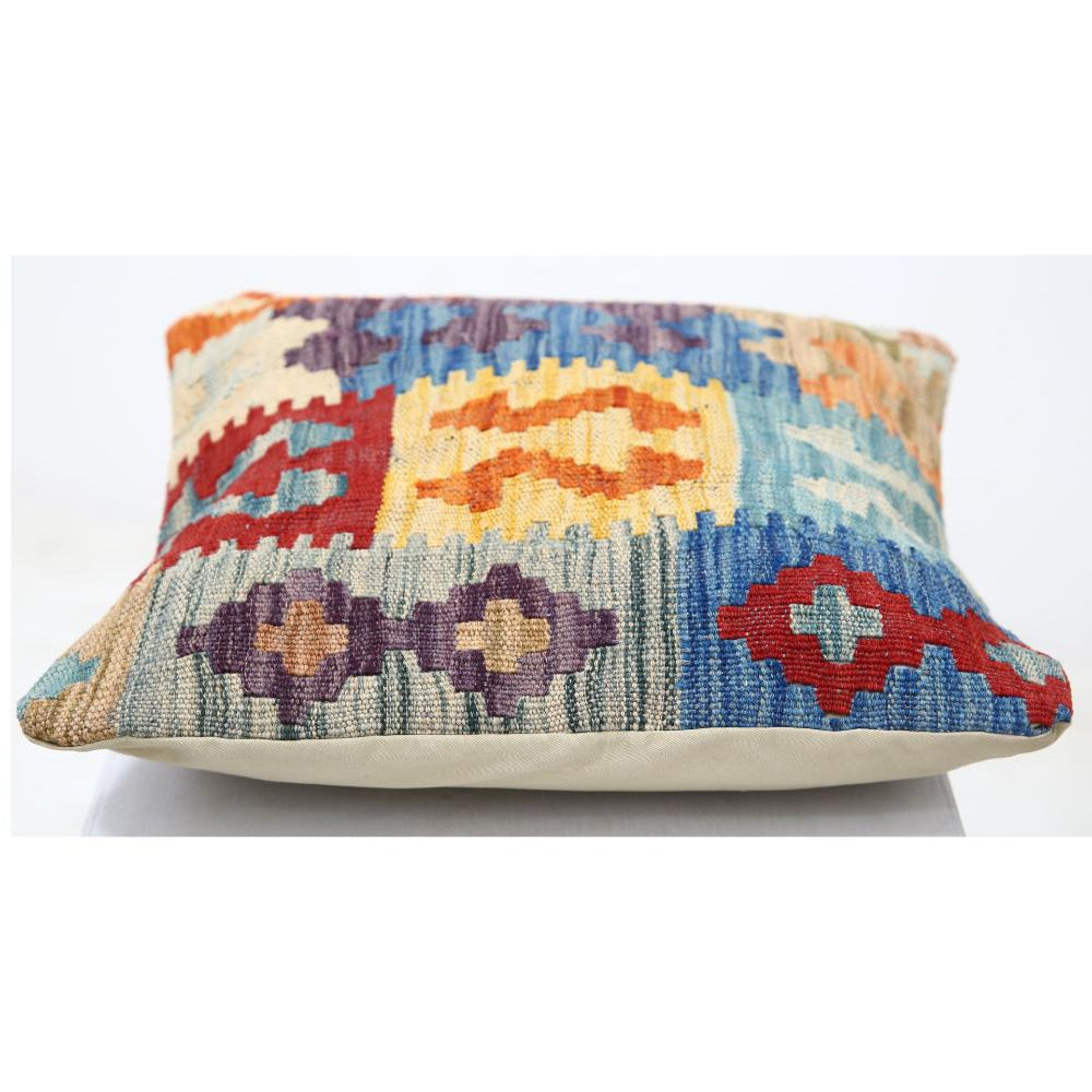 Hand Woven Tribal  Wool Pillow - 1'5'' x 1'5''