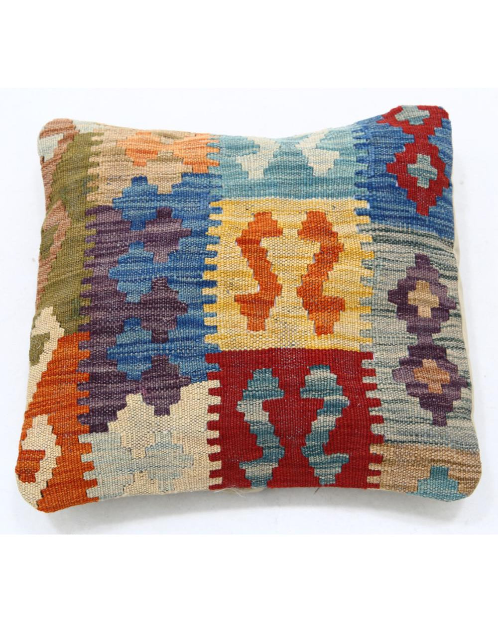 Hand Woven Tribal  Wool Pillow - 1'5'' x 1'5''