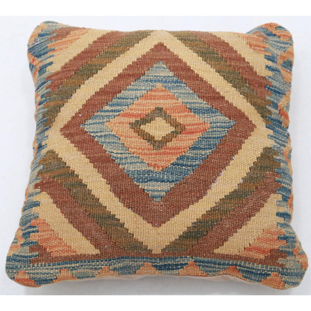 Hand Woven Tribal  Wool Pillow - 1'5'' x 1'5''