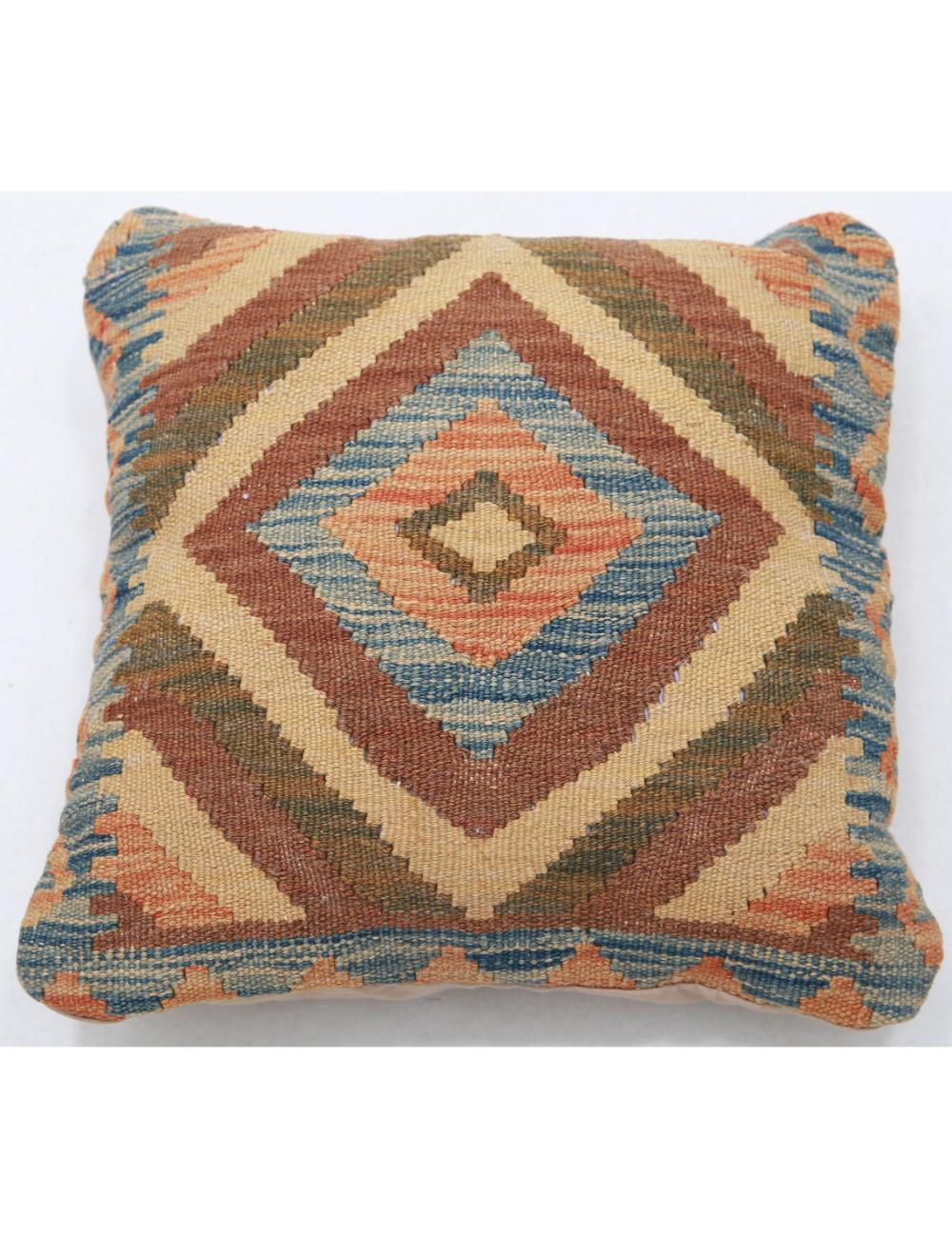 Hand Woven Tribal  Wool Pillow - 1'5'' x 1'5''