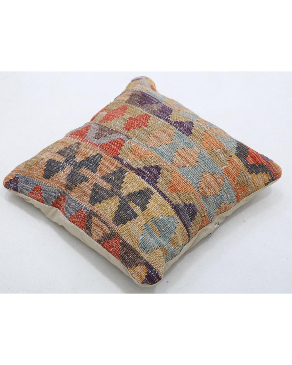 Hand Woven Tribal  Wool Pillow - 1'5'' x 1'5''