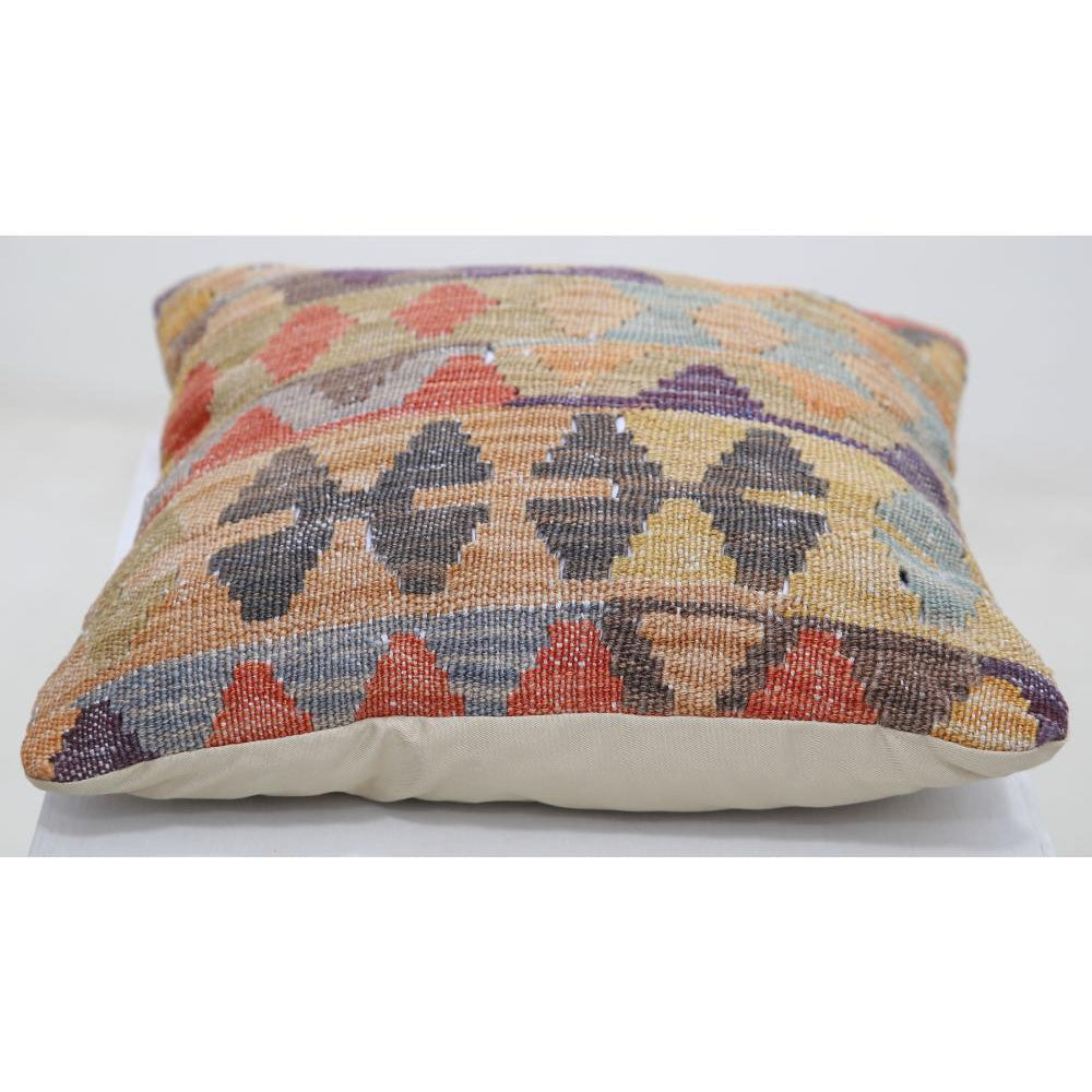 Hand Woven Tribal  Wool Pillow - 1'5'' x 1'5''