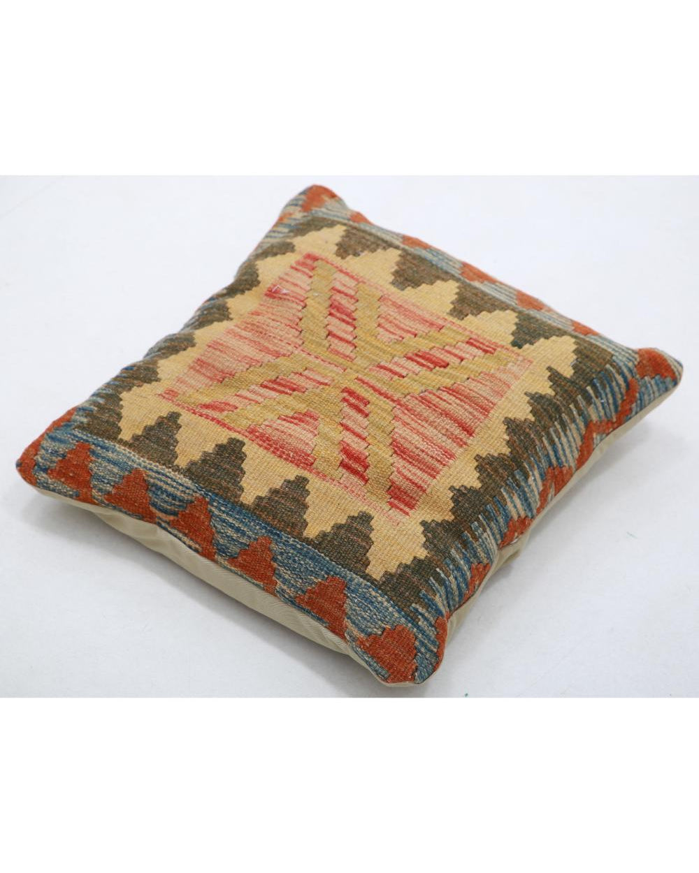 Hand Woven Tribal  Wool Pillow - 1'5'' x 1'5''