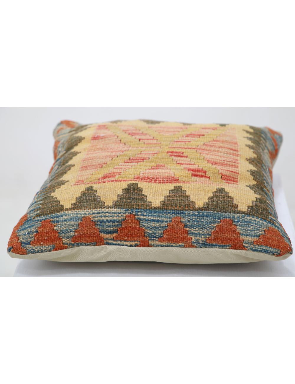 Hand Woven Tribal  Wool Pillow - 1'5'' x 1'5''