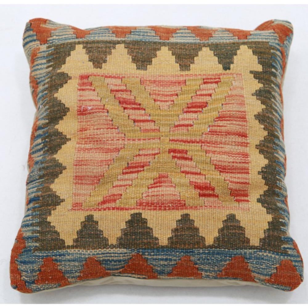 Hand Woven Tribal  Wool Pillow - 1'5'' x 1'5''