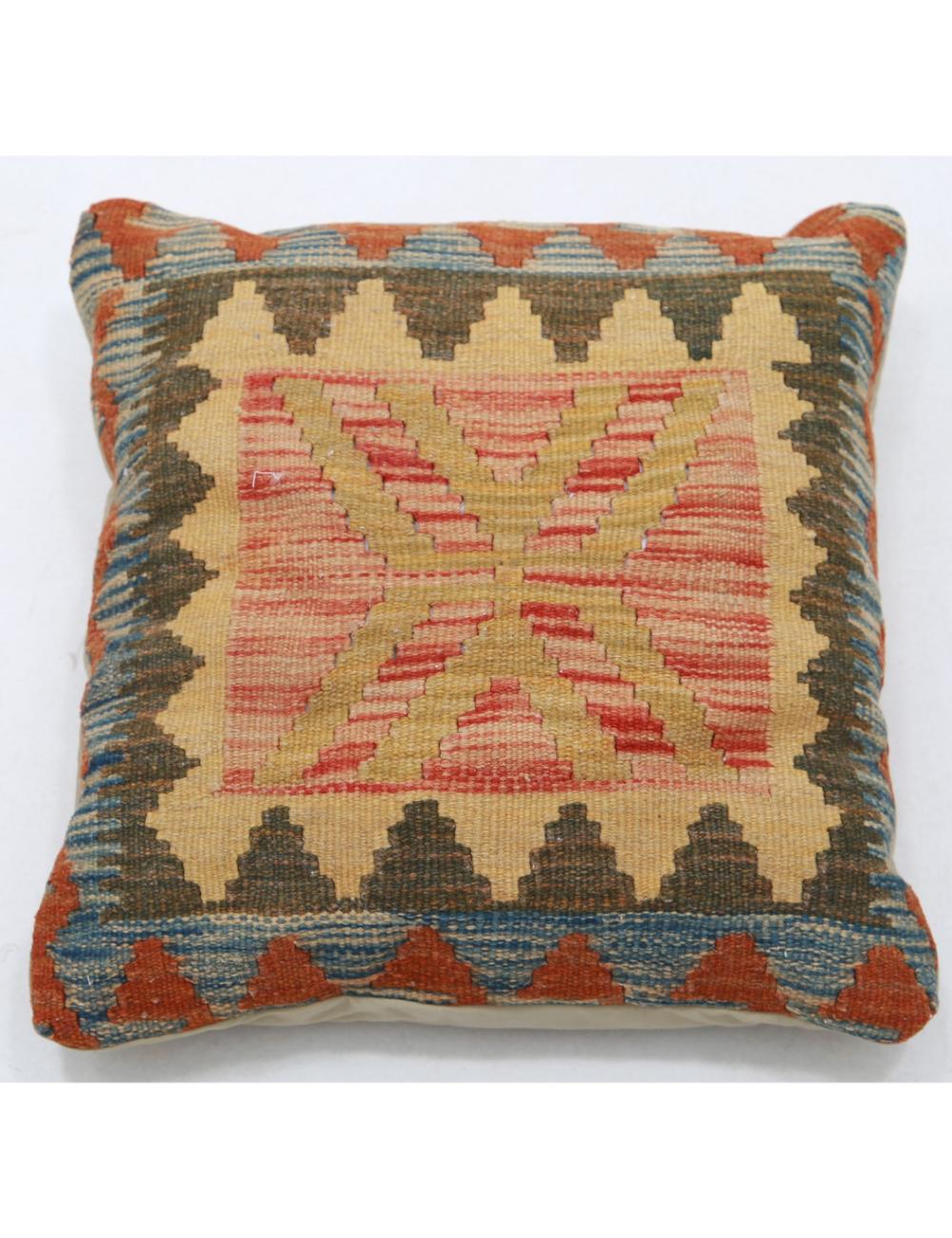 Hand Woven Tribal  Wool Pillow - 1'5'' x 1'5''