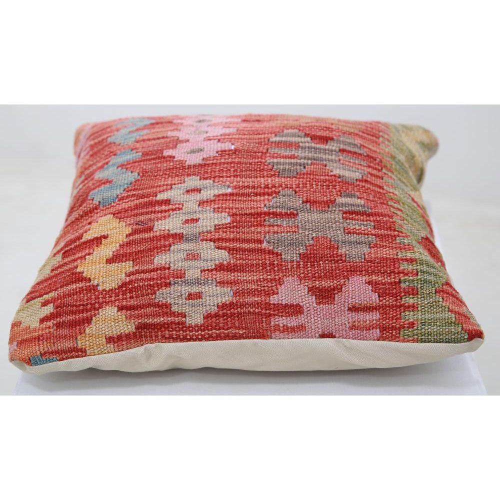 Hand Woven Tribal  Wool Pillow - 1'5'' x 1'5''