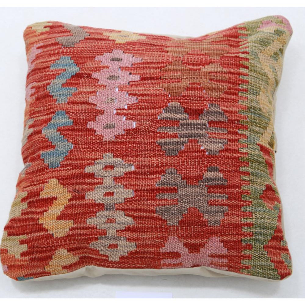 Hand Woven Tribal  Wool Pillow - 1'5'' x 1'5''