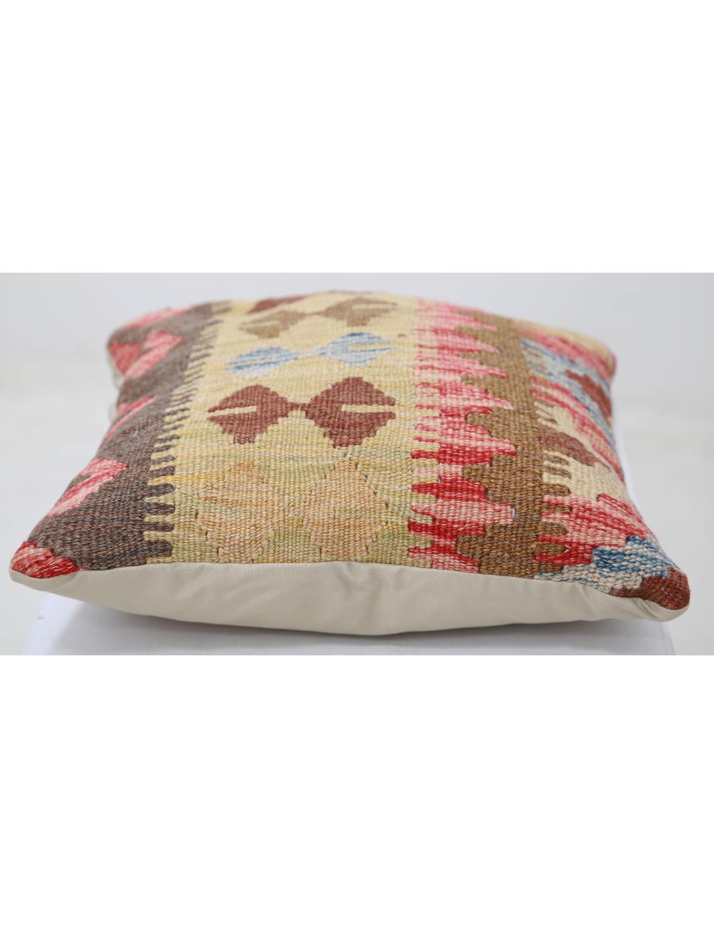 Hand Woven Tribal  Wool Pillow - 1'5'' x 1'5''