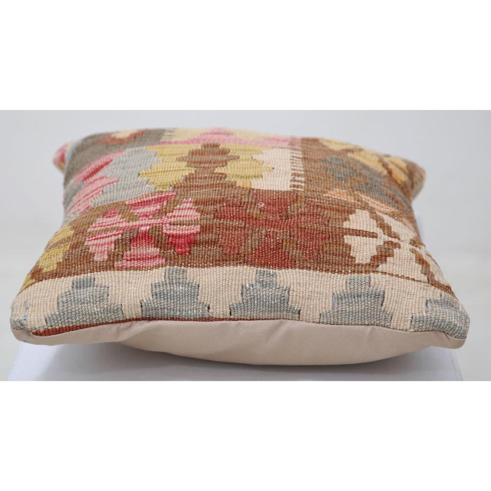 Hand Woven Tribal  Wool Pillow - 1'5'' x 1'5''