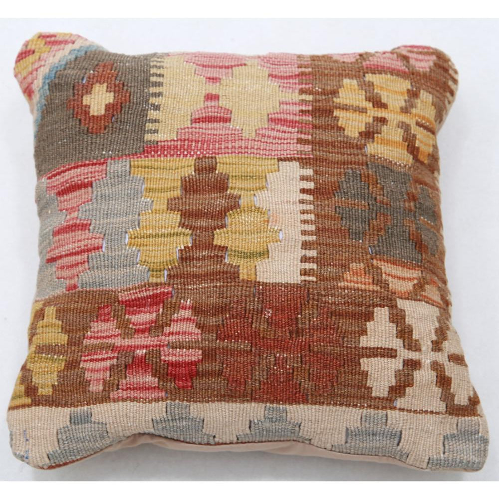 Hand Woven Tribal  Wool Pillow - 1'5'' x 1'5''