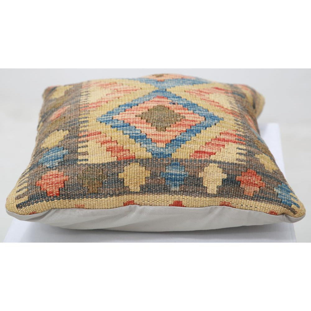 Hand Woven Tribal  Wool Pillow - 1'5'' x 1'5''