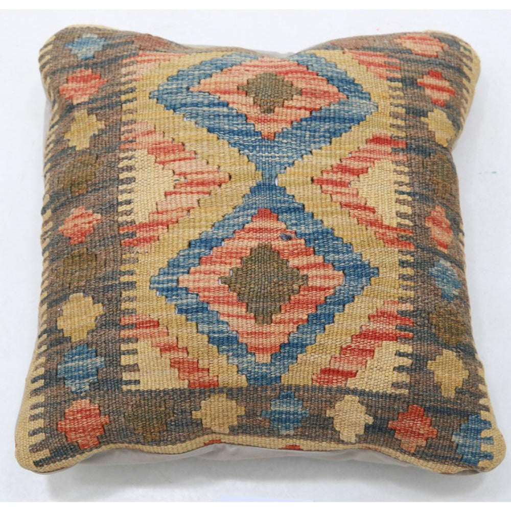 Hand Woven Tribal  Wool Pillow - 1'5'' x 1'5''