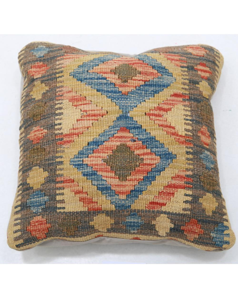 Hand Woven Tribal  Wool Pillow - 1'5'' x 1'5''