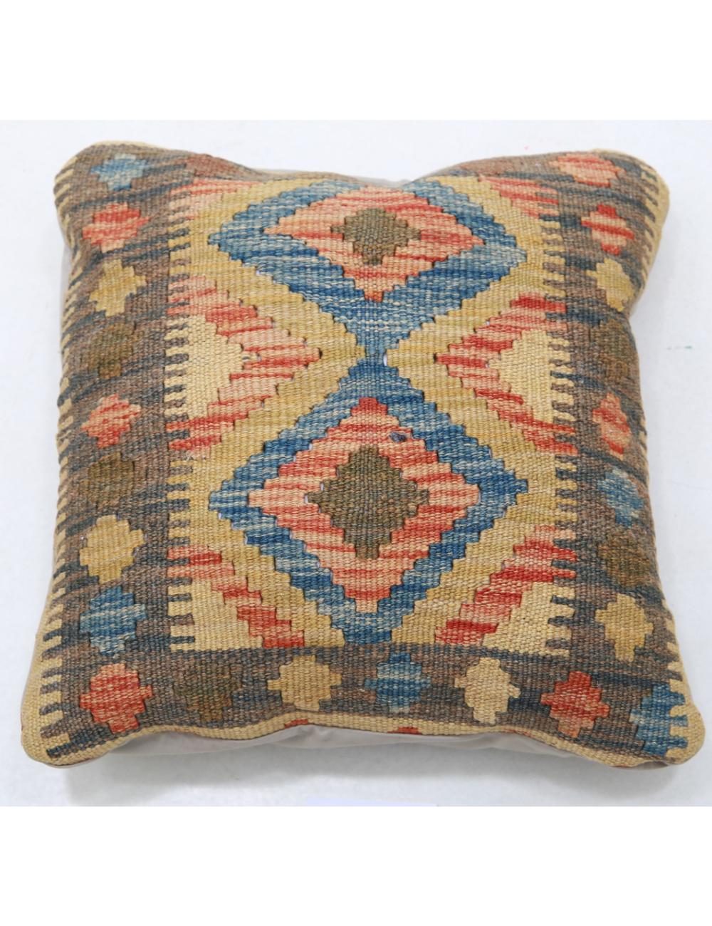 Hand Woven Tribal  Wool Pillow - 1'5'' x 1'5''