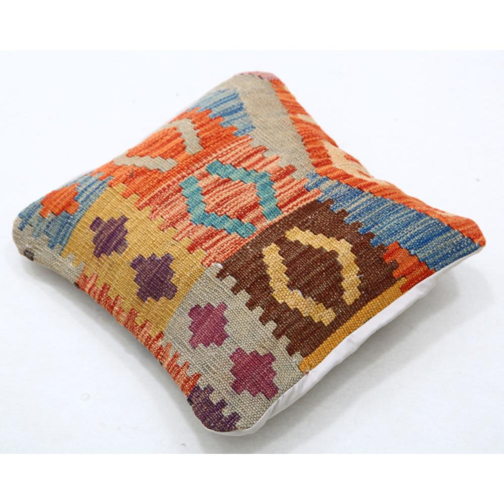 Hand Woven Tribal  Wool Pillow - 1'5'' x 1'5''