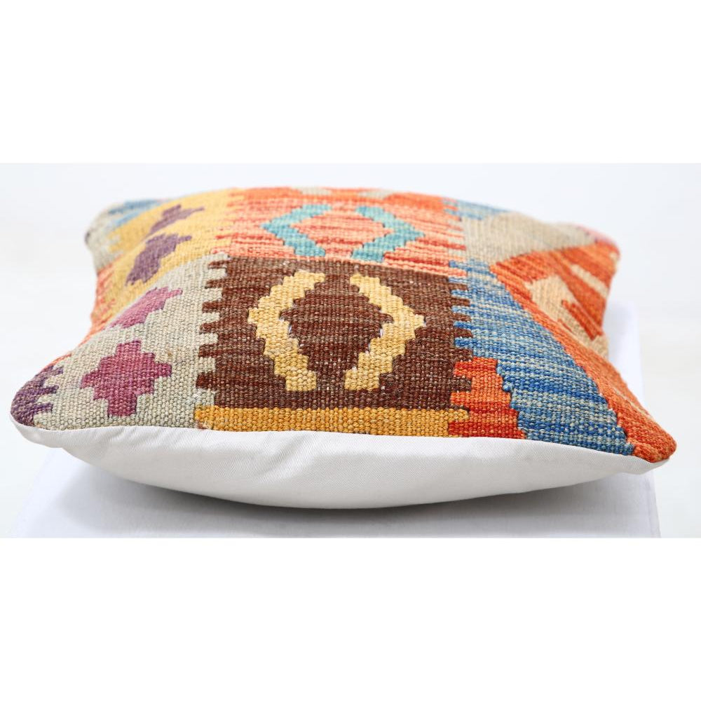 Hand Woven Tribal  Wool Pillow - 1'5'' x 1'5''