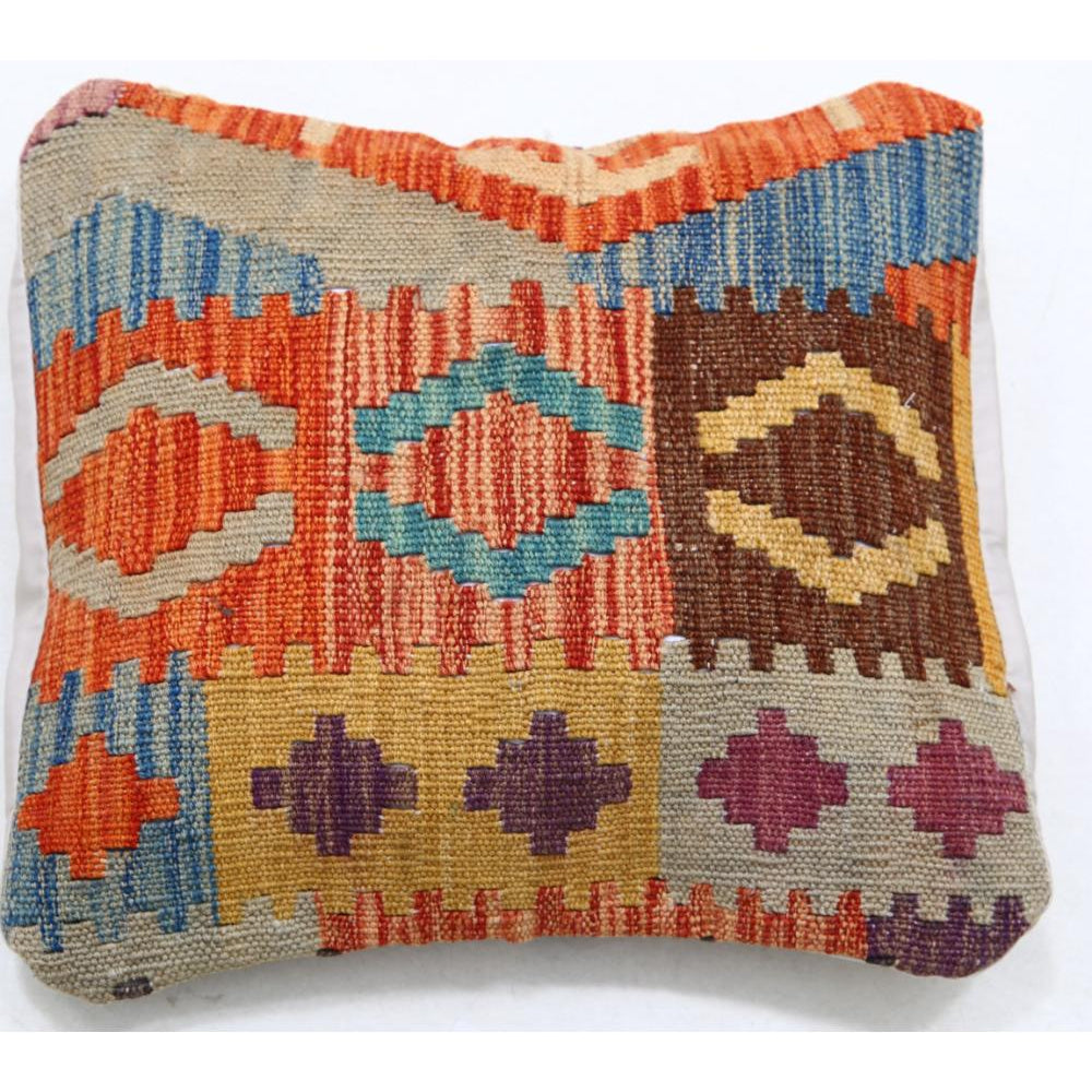 Hand Woven Tribal  Wool Pillow - 1'5'' x 1'5''