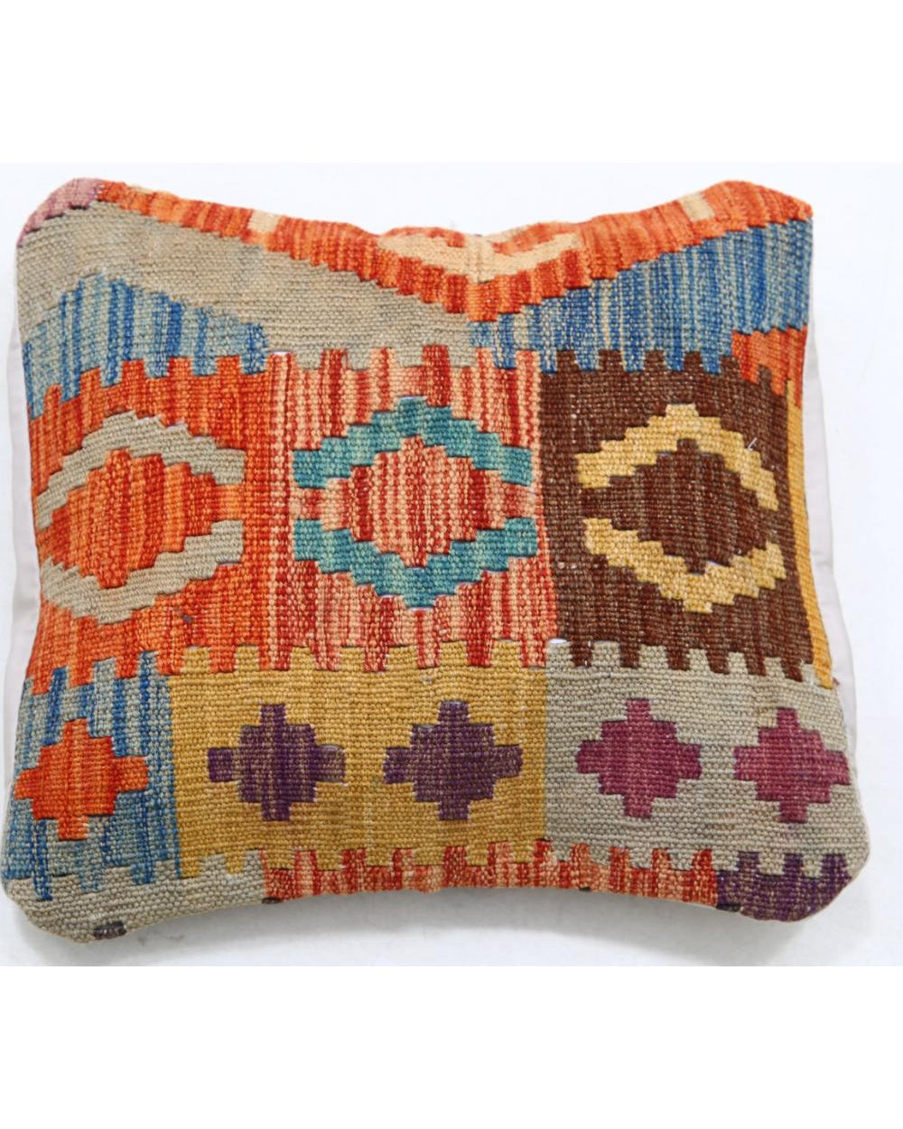 Hand Woven Tribal  Wool Pillow - 1'5'' x 1'5''