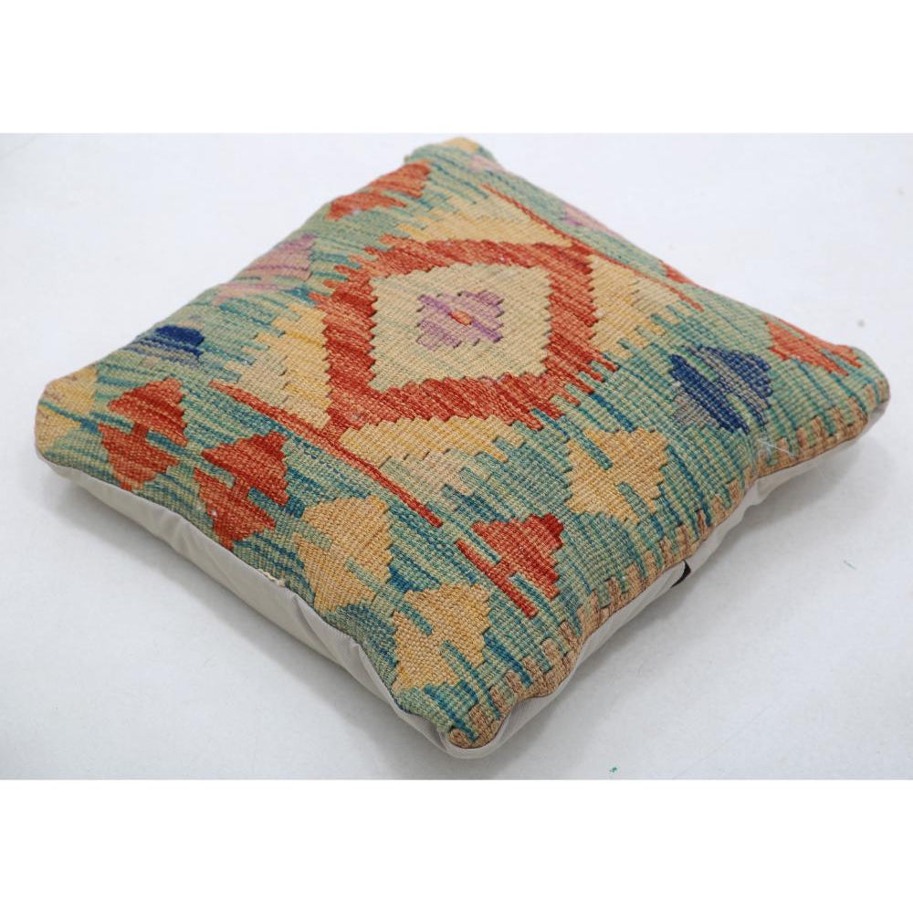 Hand Woven Tribal  Wool Pillow - 1'5'' x 1'5''