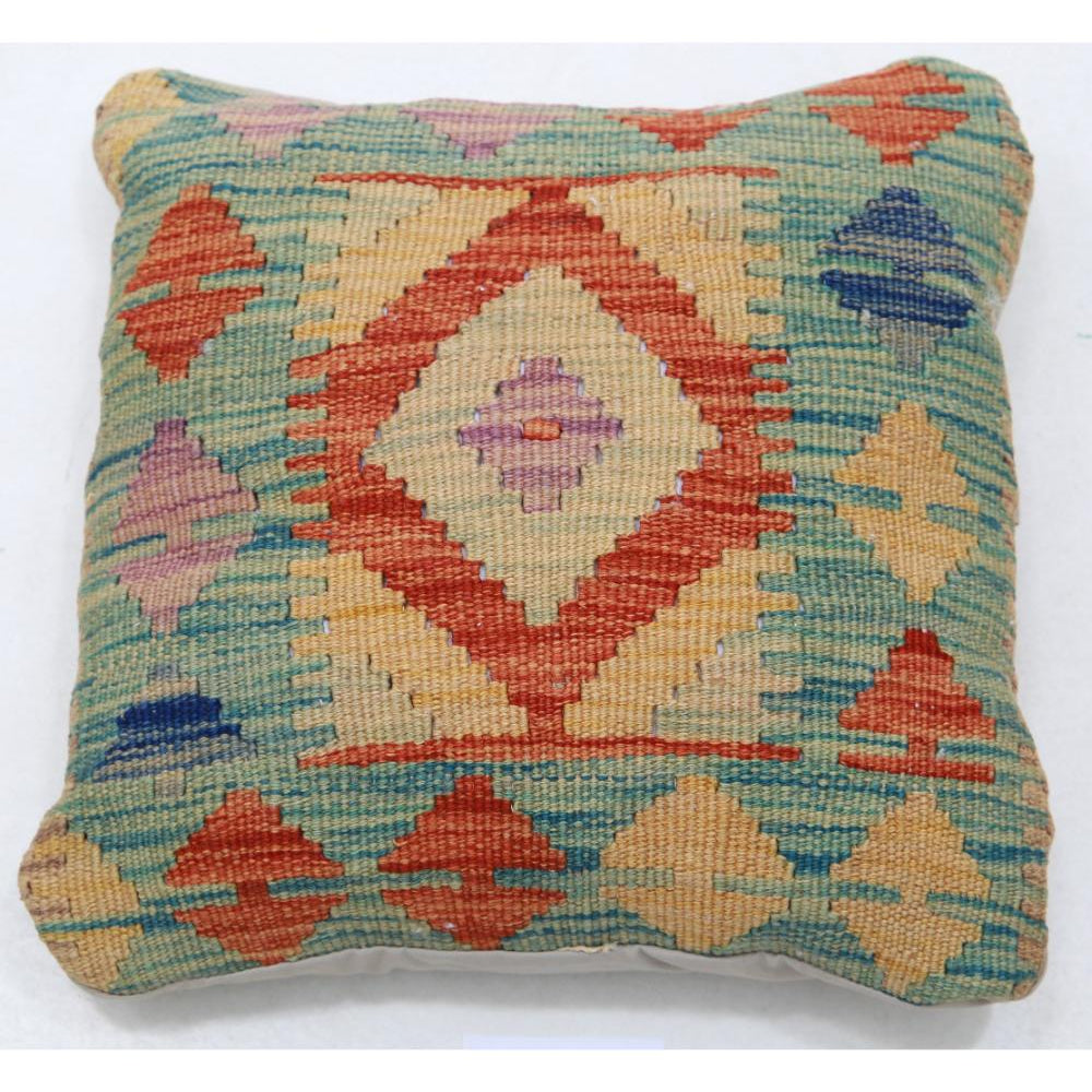 Hand Woven Tribal  Wool Pillow - 1'5'' x 1'5''