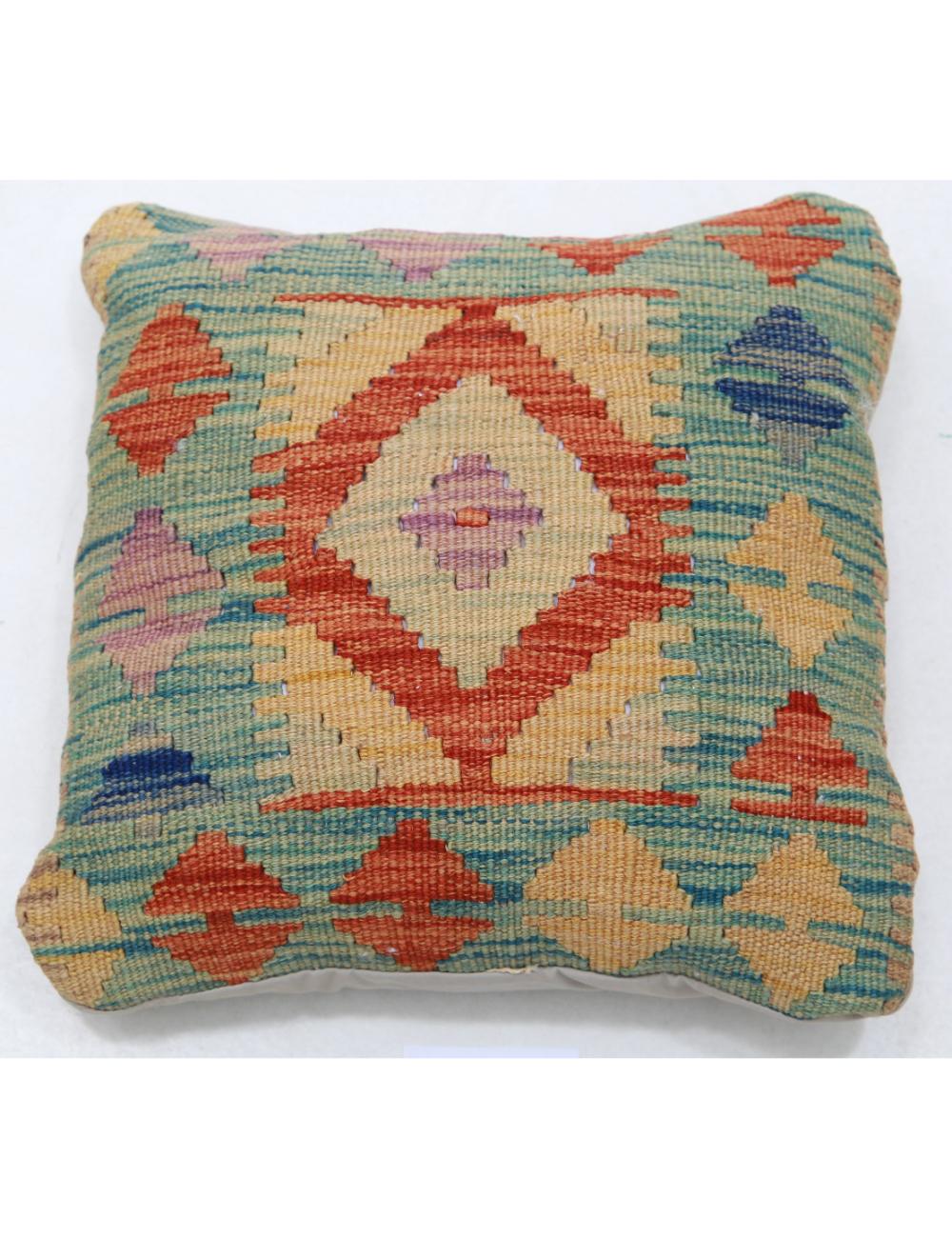 Hand Woven Tribal  Wool Pillow - 1'5'' x 1'5''