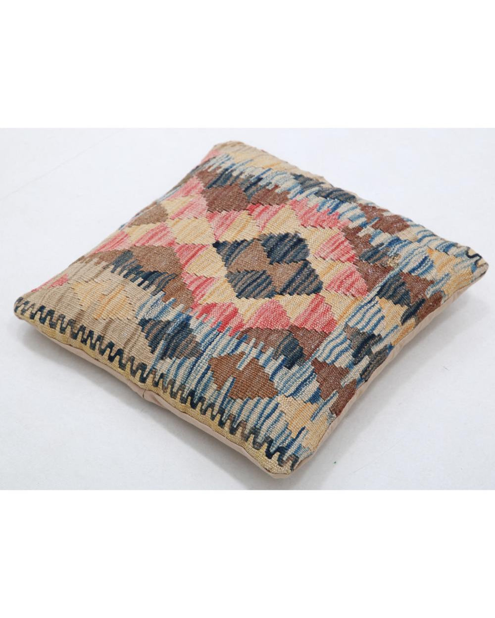 Hand Woven Tribal  Wool Pillow - 1'5'' x 1'5''
