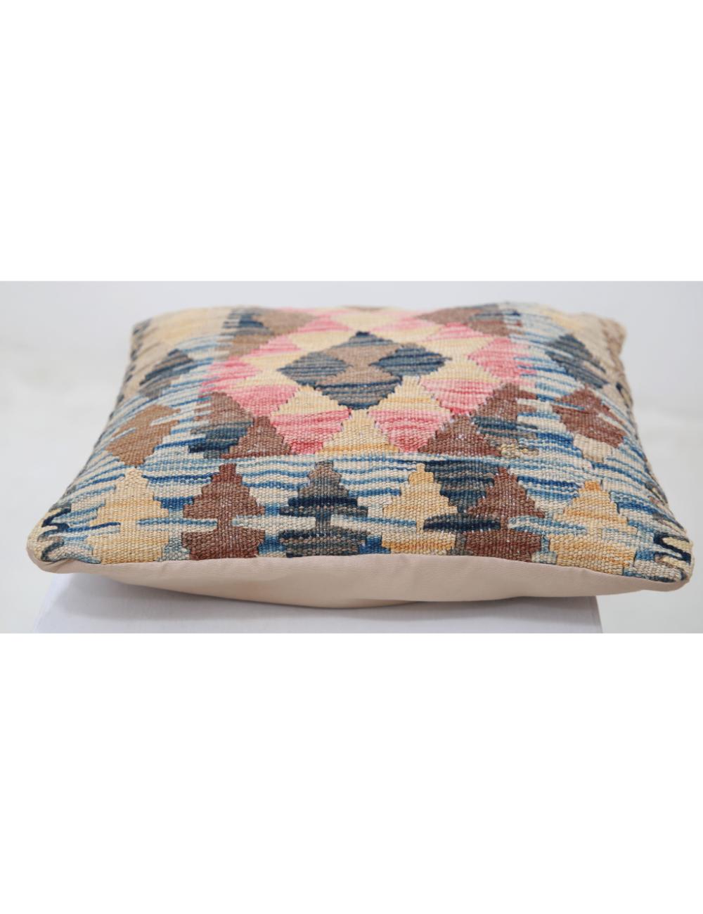 Hand Woven Tribal  Wool Pillow - 1'5'' x 1'5''