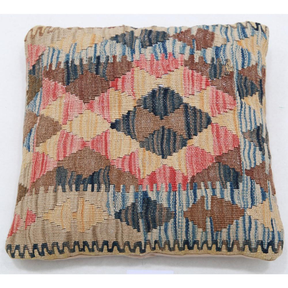 Hand Woven Tribal  Wool Pillow - 1'5'' x 1'5''