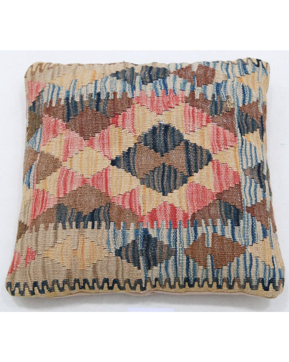Hand Woven Tribal  Wool Pillow - 1'5'' x 1'5''