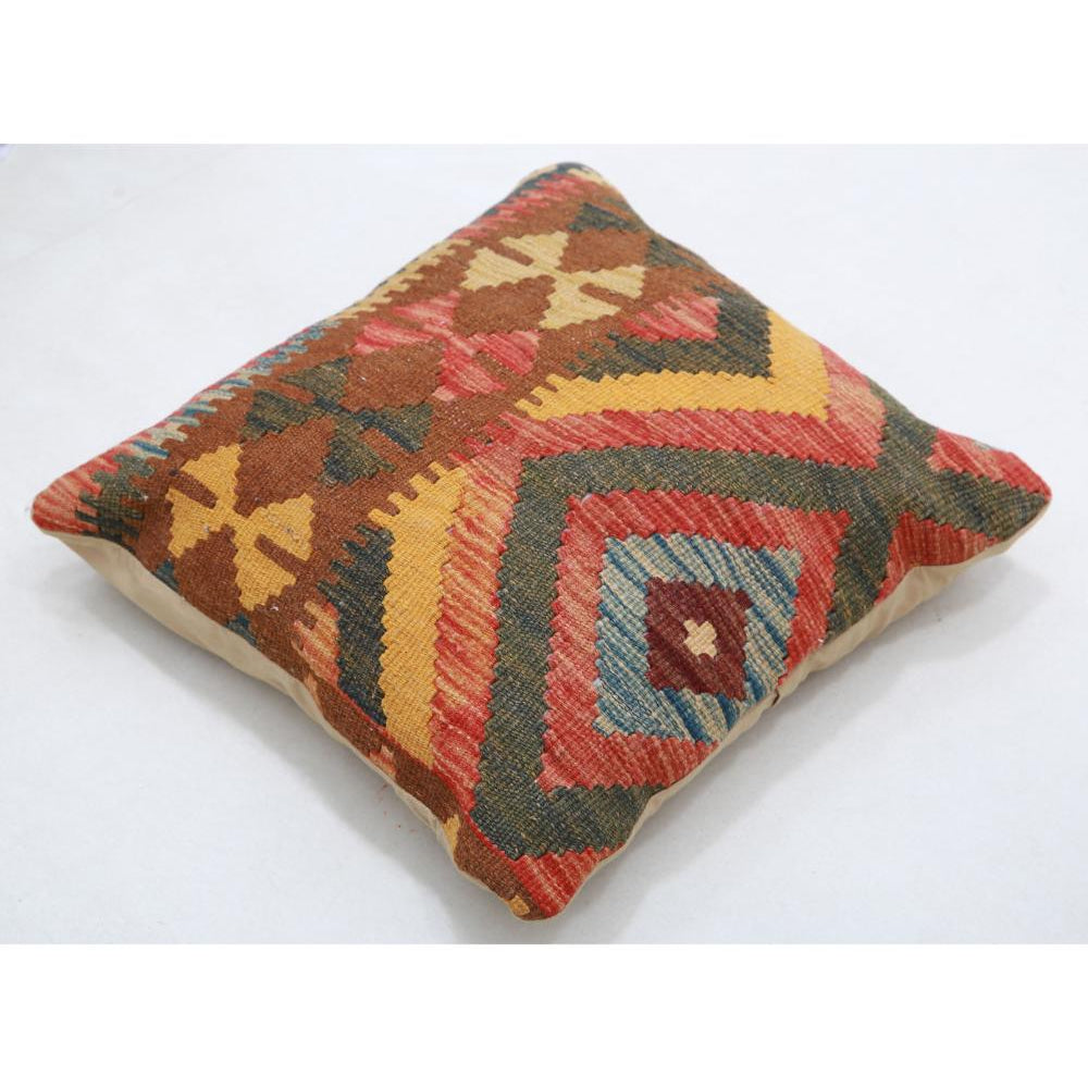 Hand Woven Tribal  Wool Pillow - 1'5'' x 1'5''