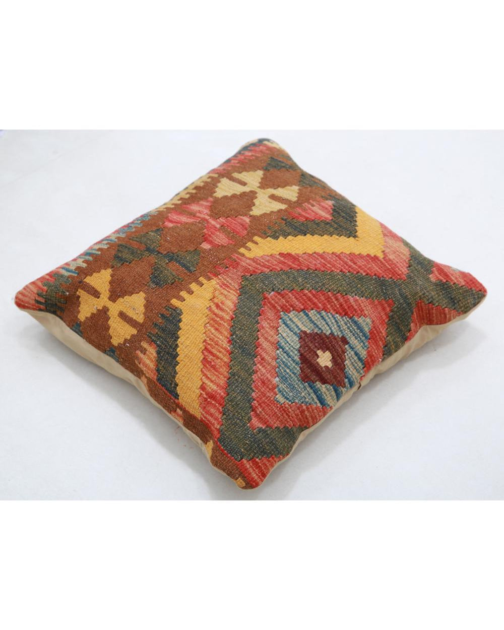 Hand Woven Tribal  Wool Pillow - 1'5'' x 1'5''
