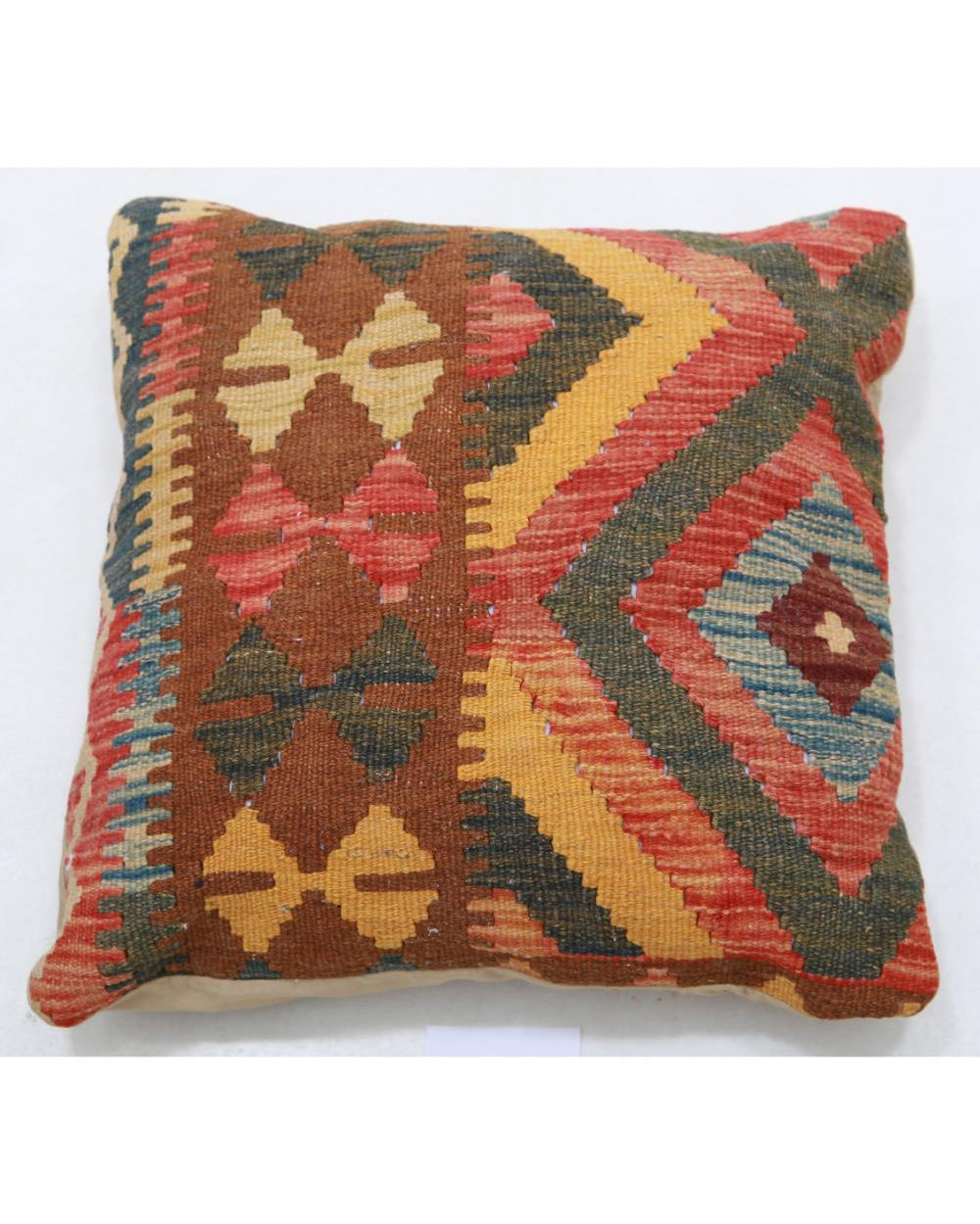 Hand Woven Tribal  Wool Pillow - 1'5'' x 1'5''
