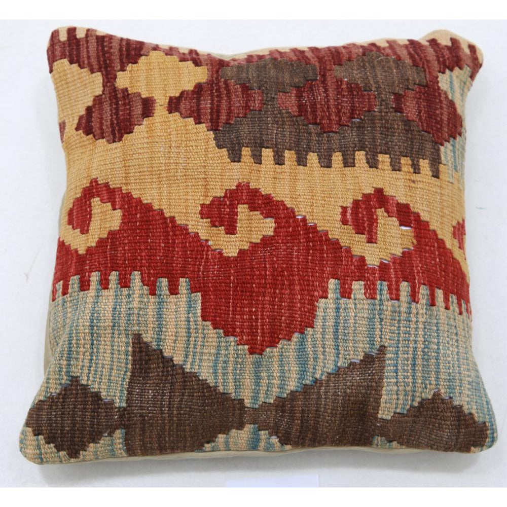 Hand Woven Tribal  Wool Pillow - 1'5'' x 1'5''