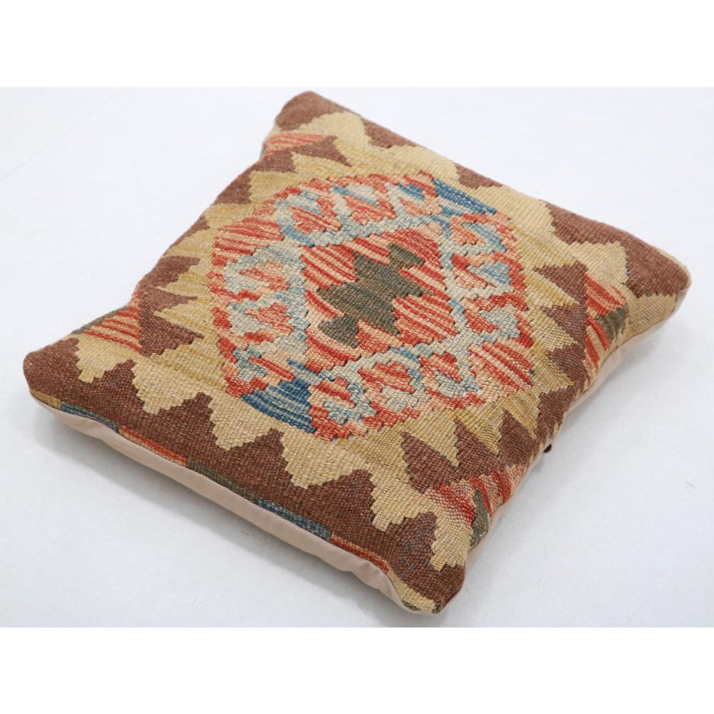 Hand Woven Tribal  Wool Pillow - 1'5'' x 1'5''