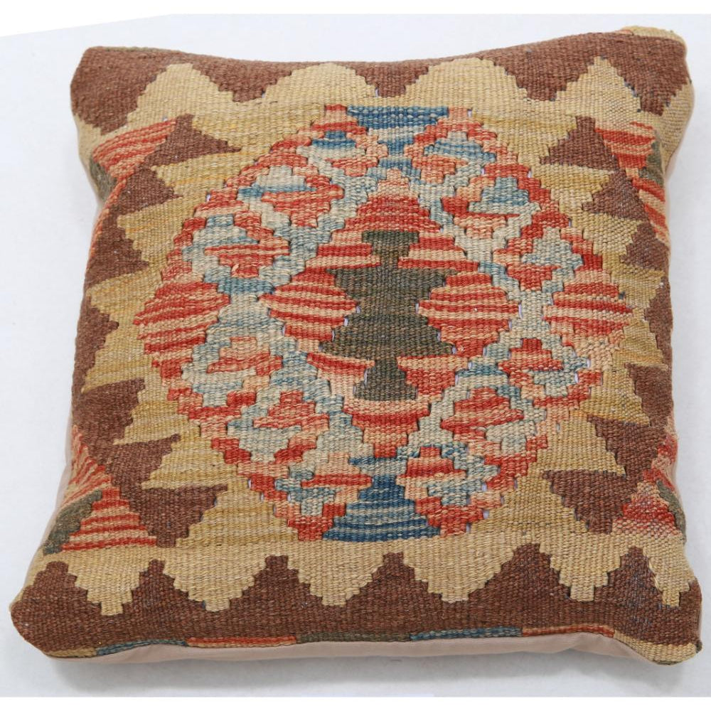Hand Woven Tribal  Wool Pillow - 1'5'' x 1'5''